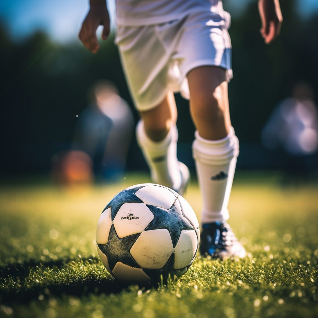 soccer-player-with-ball-grass-field